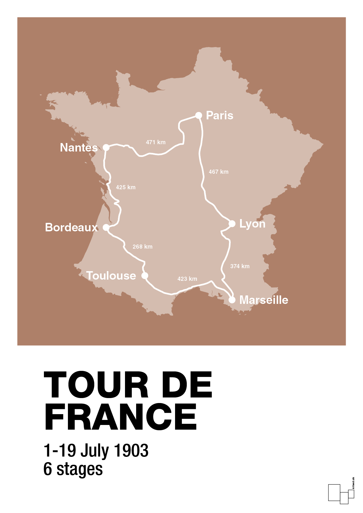 plakat: tour de france - cider spice-Cykling-A1two3