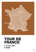 plakat: tour de france - cognac-Cykling-A1two3