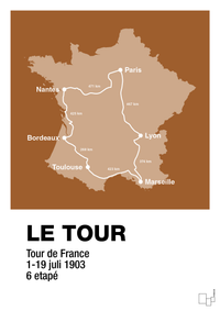 plakat: tour de france - cognac
