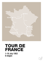 plakat: tour de france - creamy mushroom-Cykling-A1two3