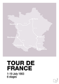 plakat: tour de france - dusty lilac-Cykling-A1two3
