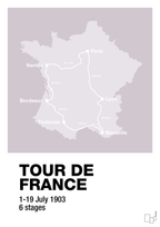 plakat: tour de france - dusty lilac-Cykling-A1two3