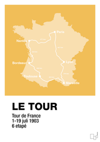 plakat: tour de france - honeycomb