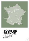 plakat: tour de france - jade-Cykling-A1two3