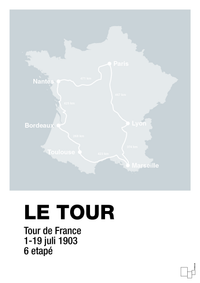 plakat: tour de france - light drizzle