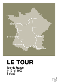 plakat: tour de france - misty forrest