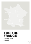 plakat: tour de france - painters white-Cykling-A1two3
