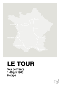 plakat: tour de france - painters white