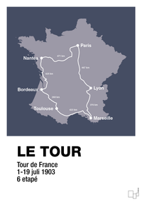 plakat: tour de france - petrol