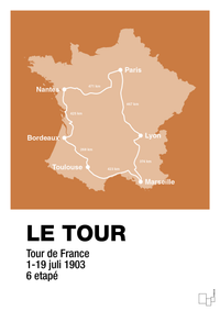 plakat: tour de france - rumba orange