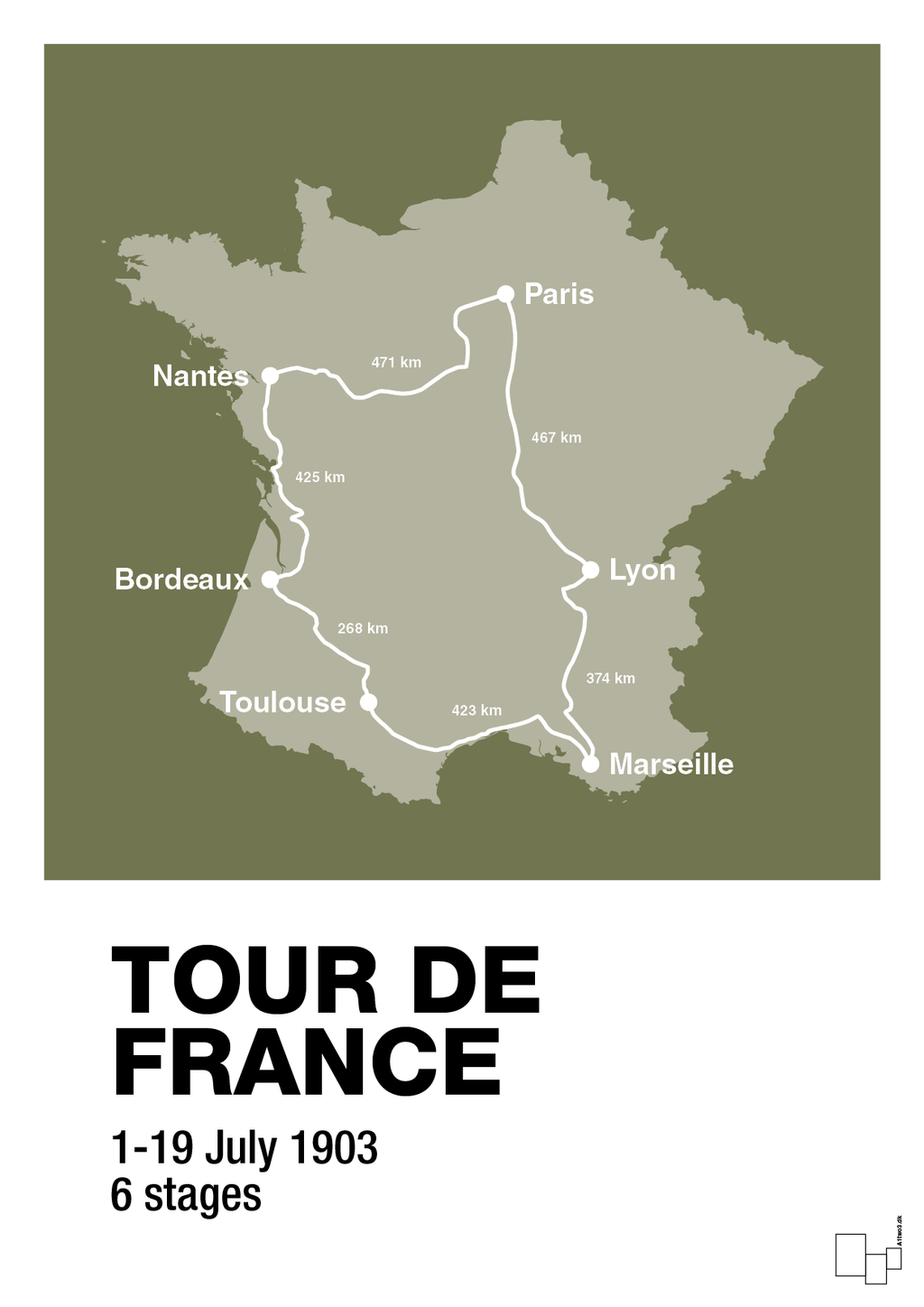 plakat: tour de france - secret meadow-Cykling-A1two3