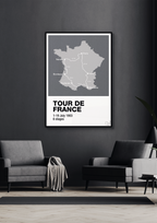 plakat: tour de france - light rose-Cykling-A1two3