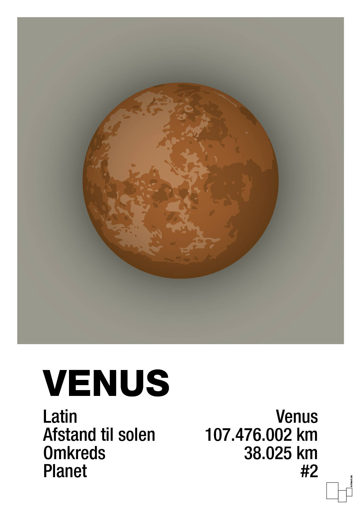 plakat: venus - battleship gray-Universet-A1two3