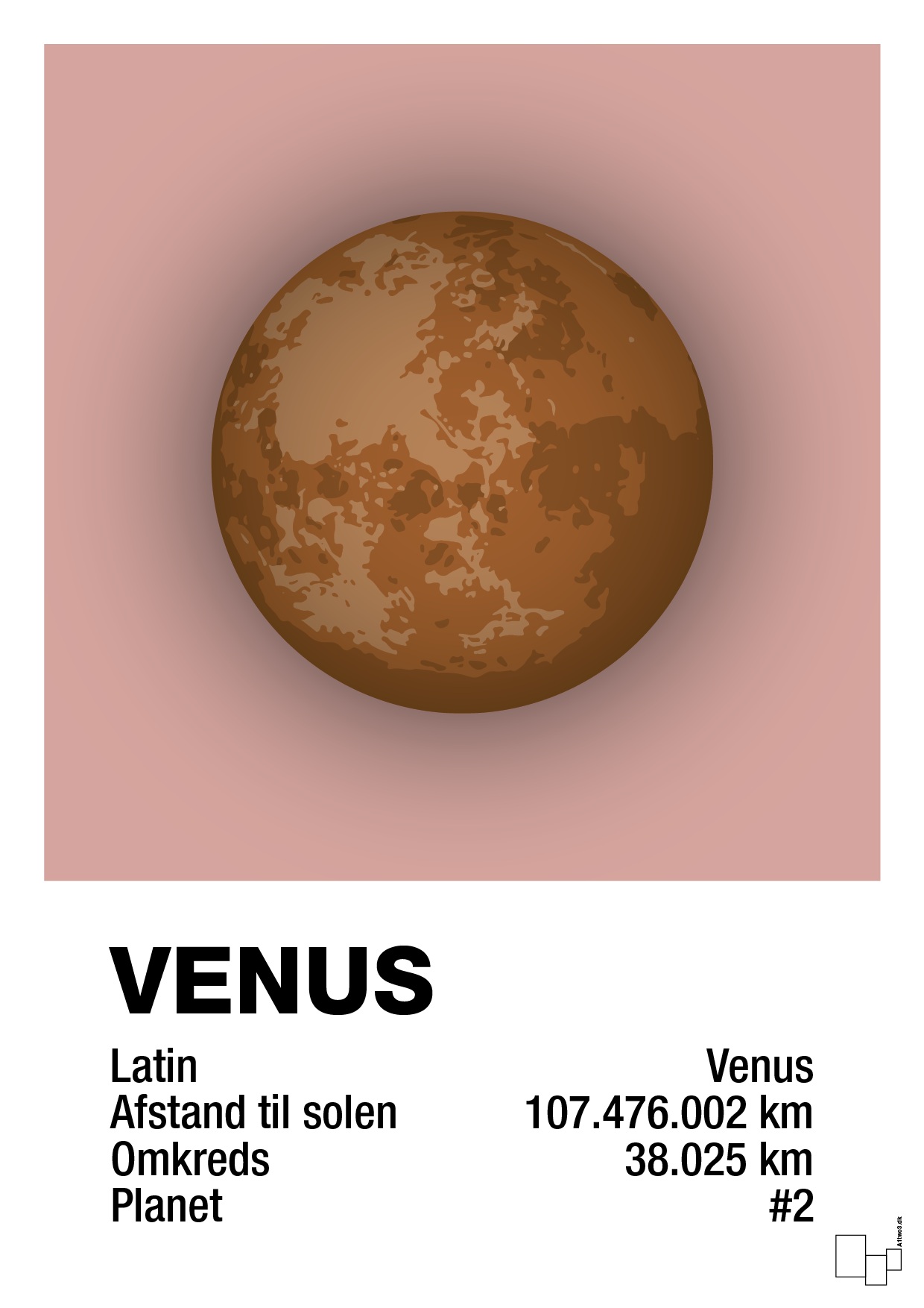 plakat: venus - bubble shell-Universet-A1two3