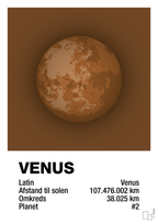 plakat: venus - dark brown-Universet-A1two3