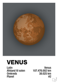 plakat: venus - graphic charcoal-Universet-A1two3