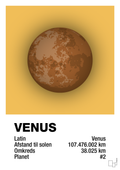 plakat: venus - honeycomb-Universet-A1two3