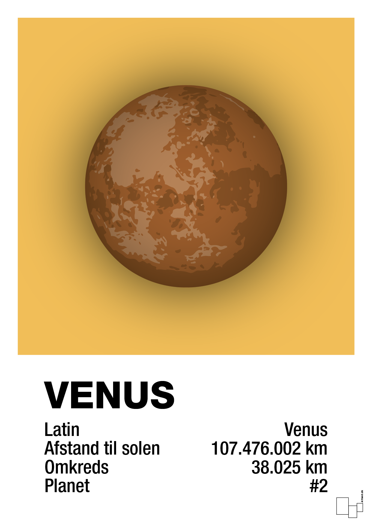 plakat: venus - honeycomb-Universet-A1two3