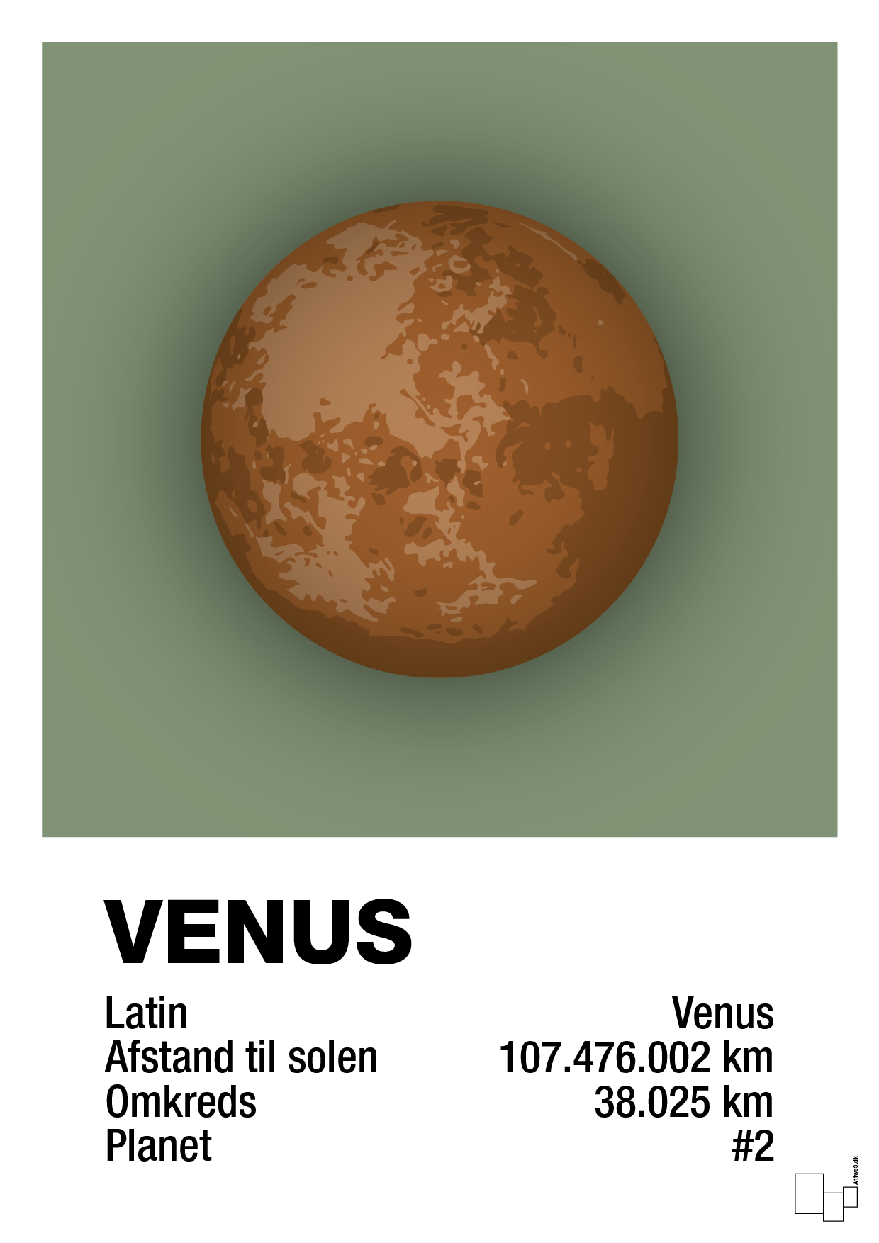 plakat: venus - jade-Universet-A1two3