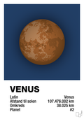 plakat: venus - lapis blue-Universet-A1two3