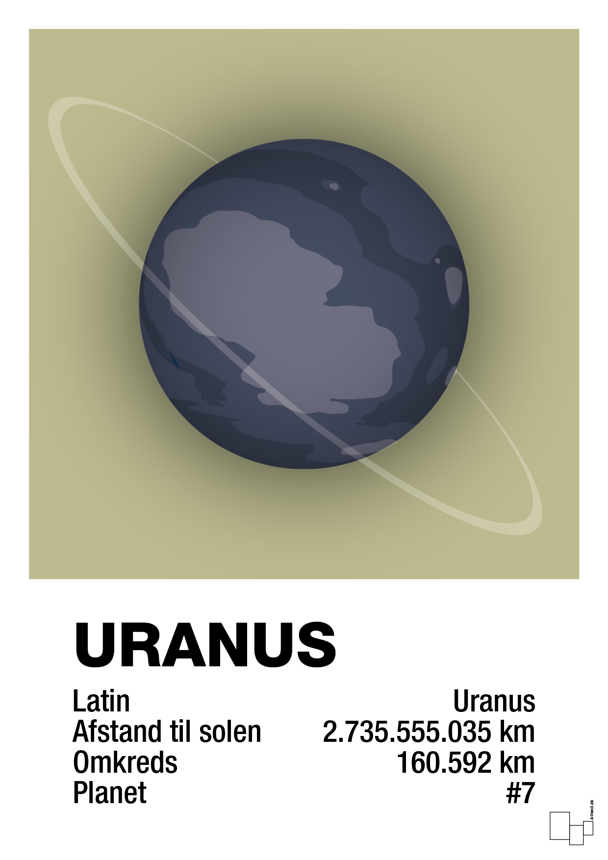 plakat: uranus - back to nature-Universet-A1two3