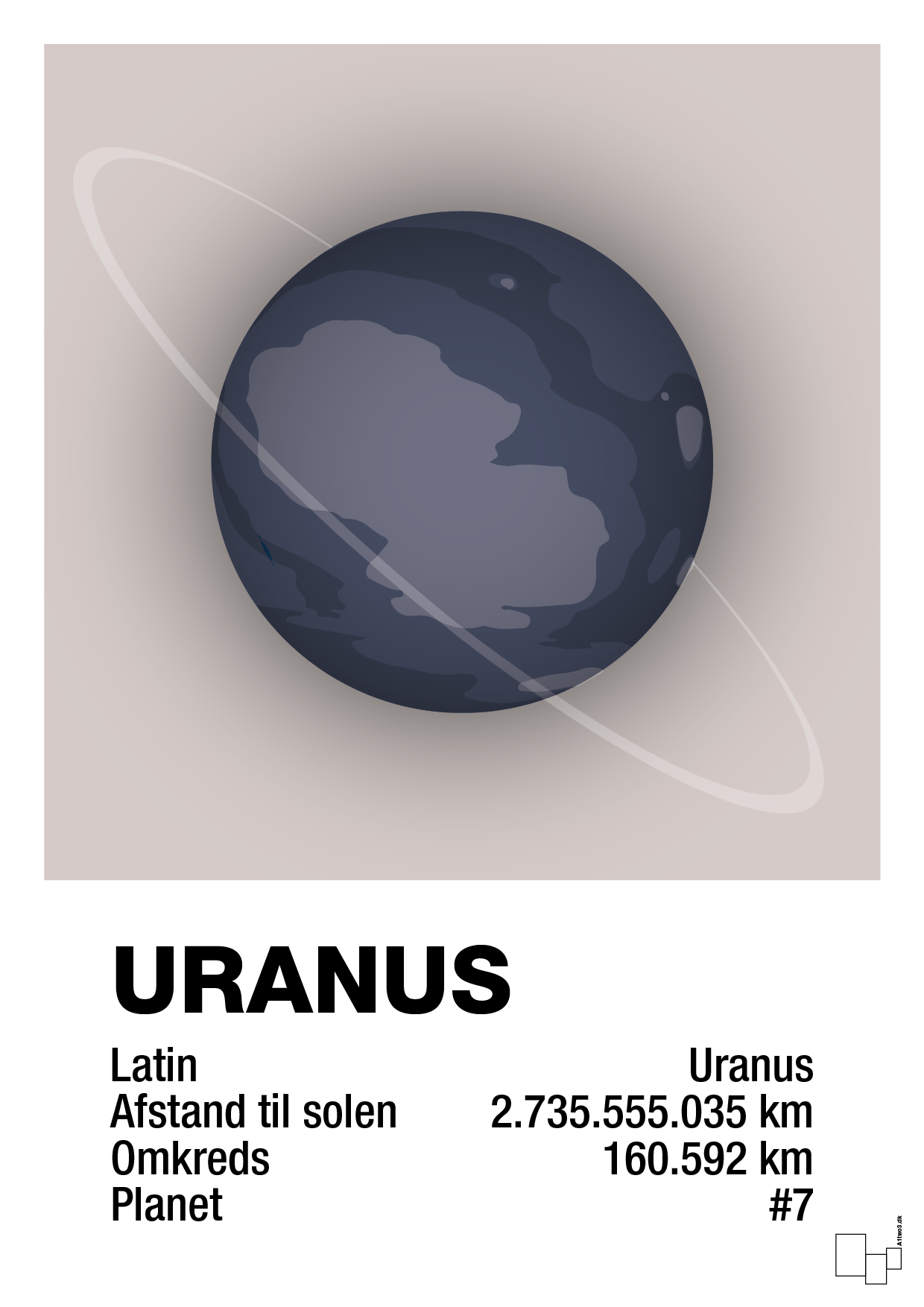 plakat: uranus - broken beige-Universet-A1two3