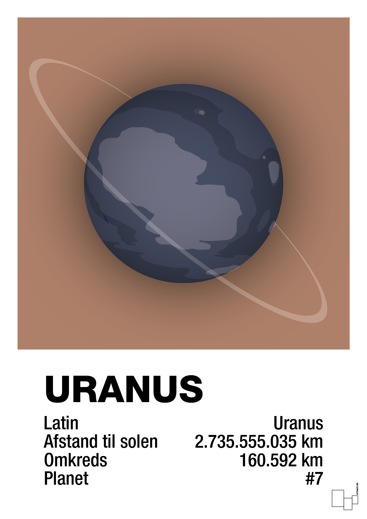 plakat: uranus - cider spice-Universet-A1two3