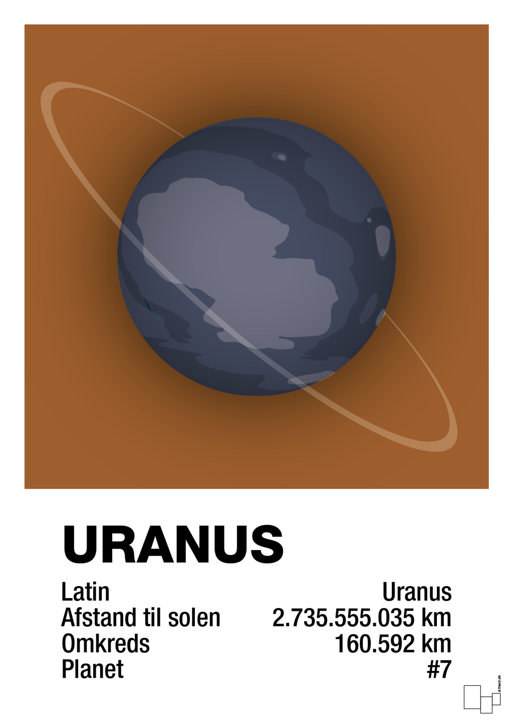plakat: uranus - cognac-Universet-A1two3