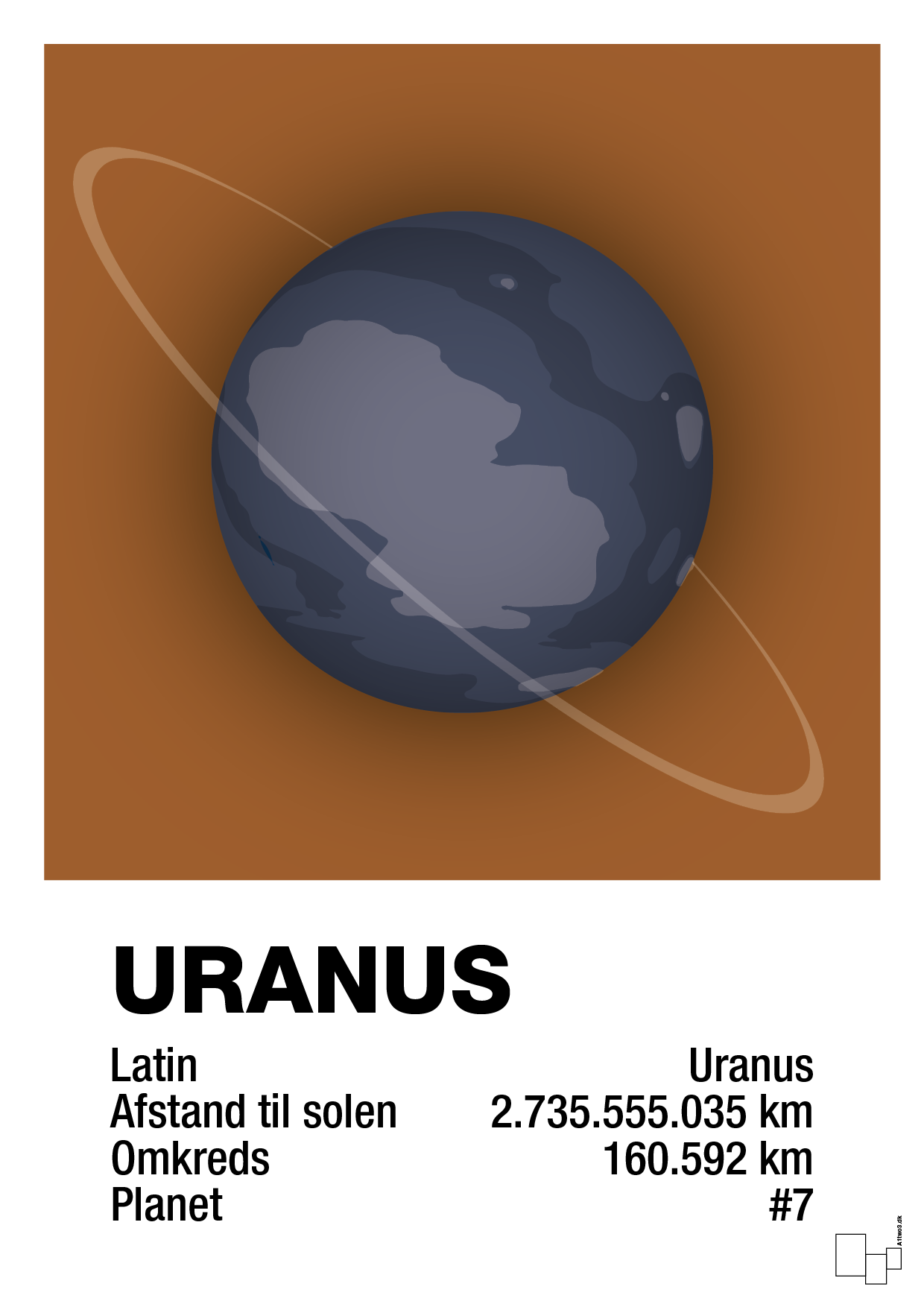plakat: uranus - cognac-Universet-A1two3