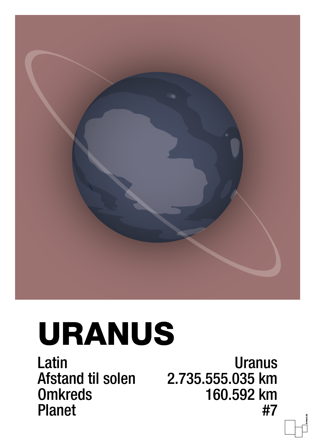 plakat: uranus - plum-Universet-A1two3