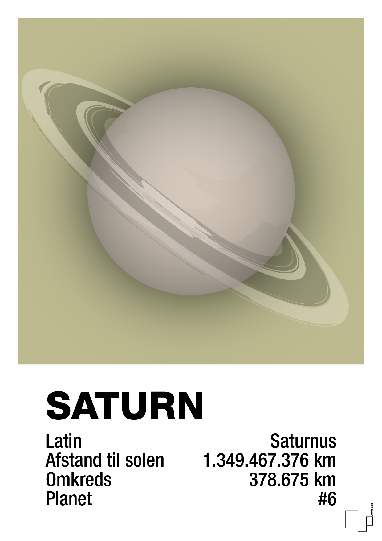plakat: saturn - back to nature-Universet-A1two3