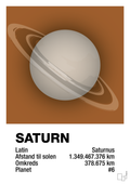 plakat: saturn - cognac-Universet-A1two3