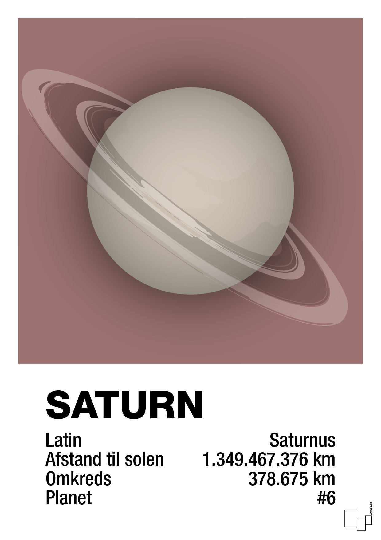 plakat: saturn - plum-Universet-A1two3
