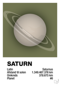 plakat: saturn - secret meadow-Universet-A1two3