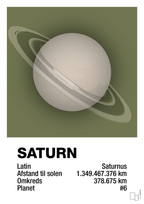plakat: saturn - secret meadow-Universet-A1two3