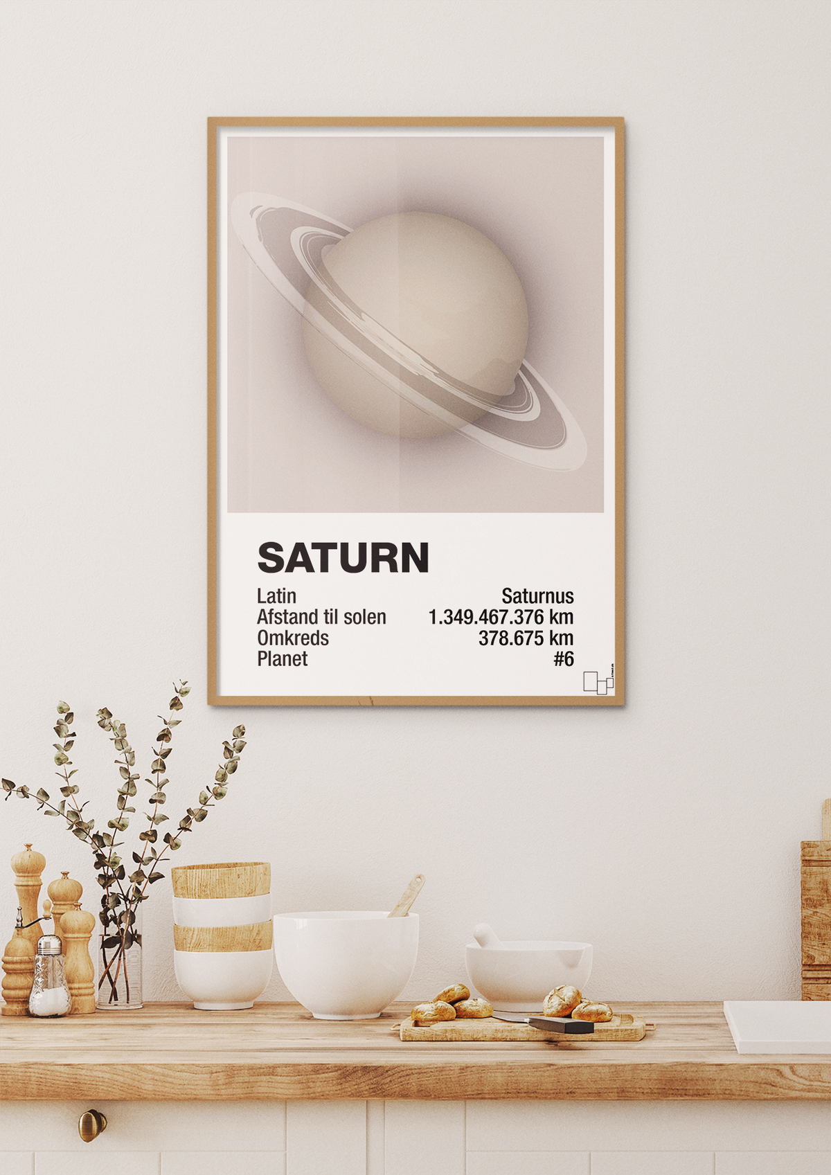 plakat: saturn - broken beige-Universet-A1two3