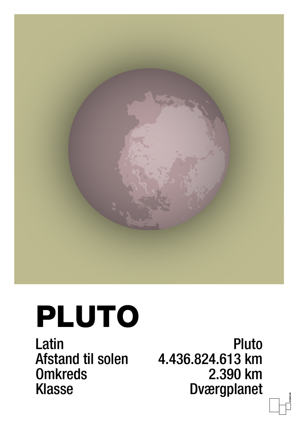 plakat: pluto - back to nature-Universet-A1two3