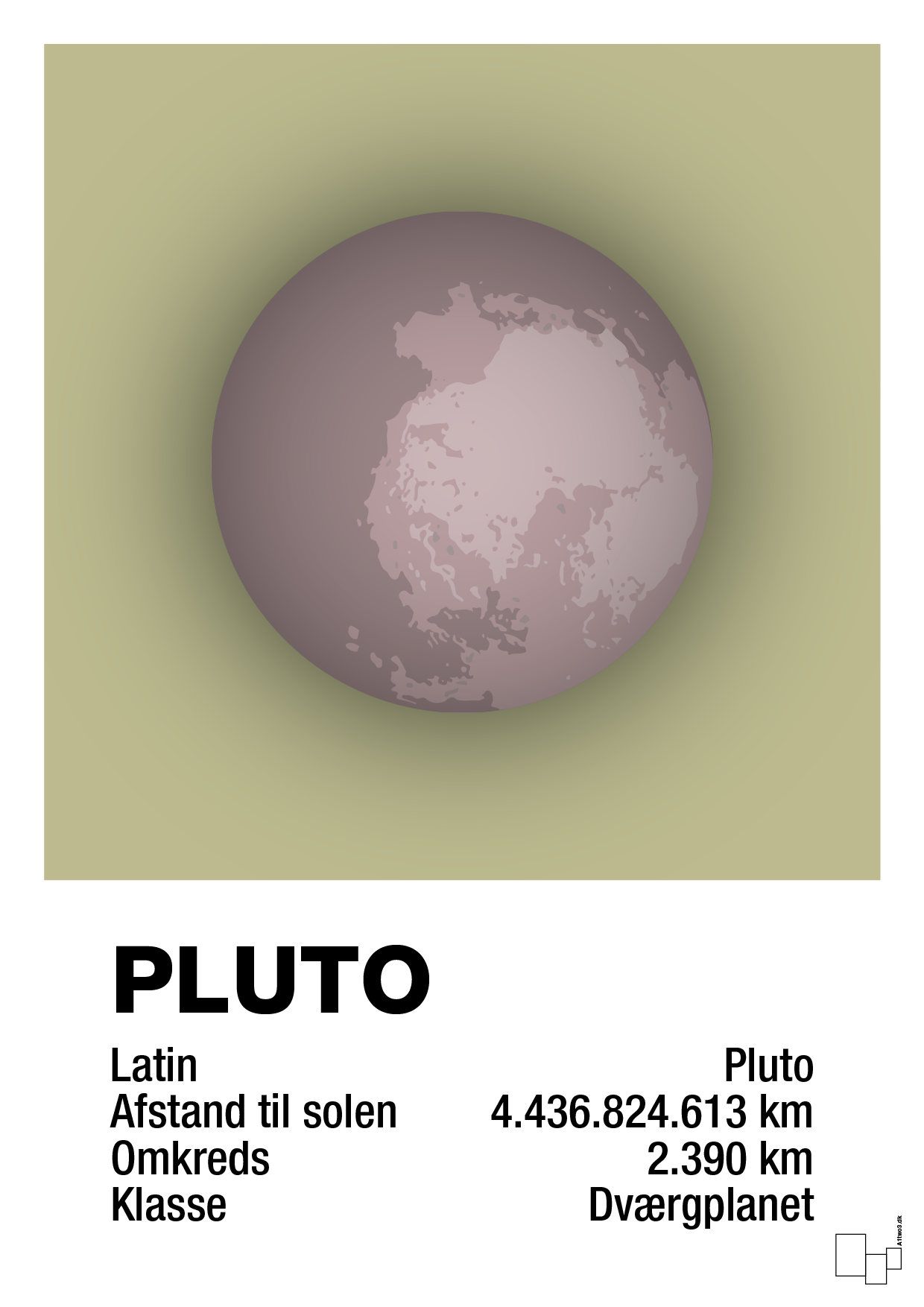 plakat: pluto - back to nature-Universet-A1two3