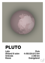 plakat: pluto - battleship gray-Universet-A1two3
