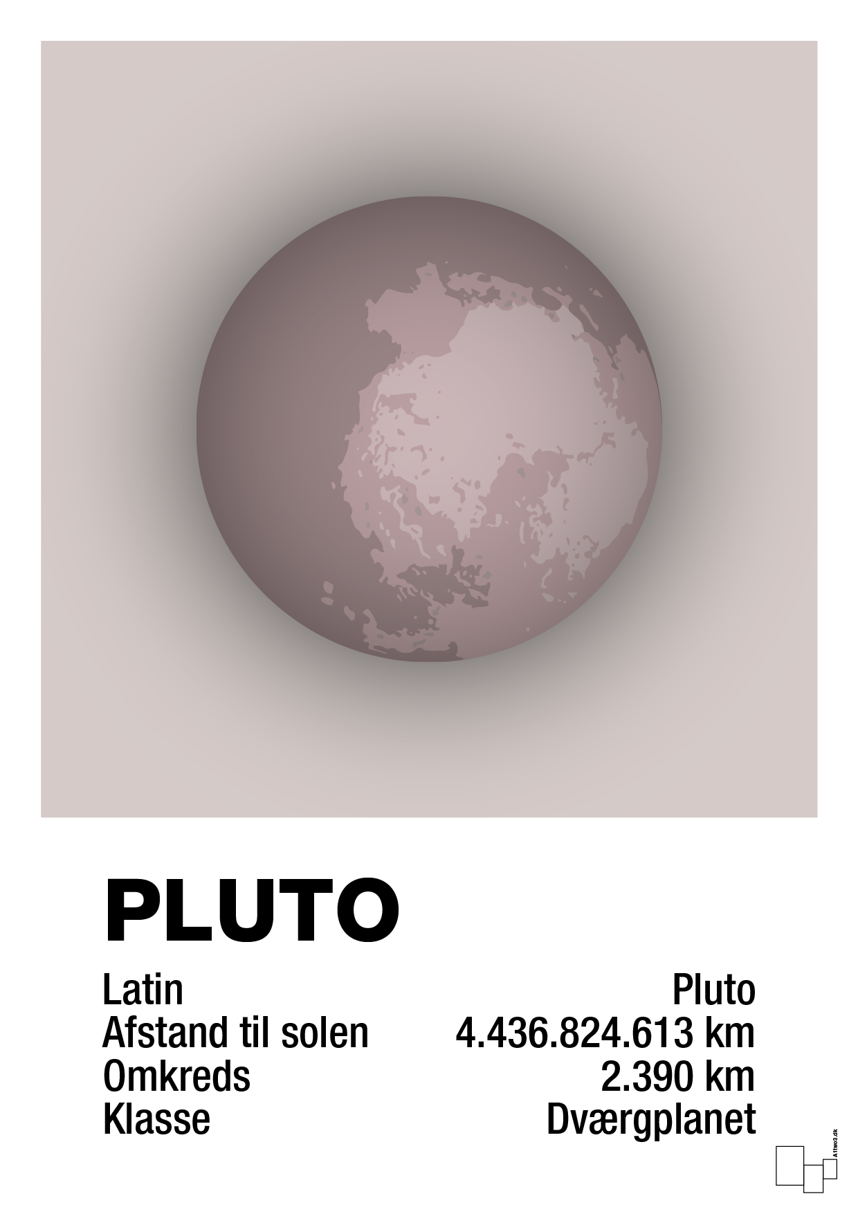 plakat: pluto - broken beige-Universet-A1two3