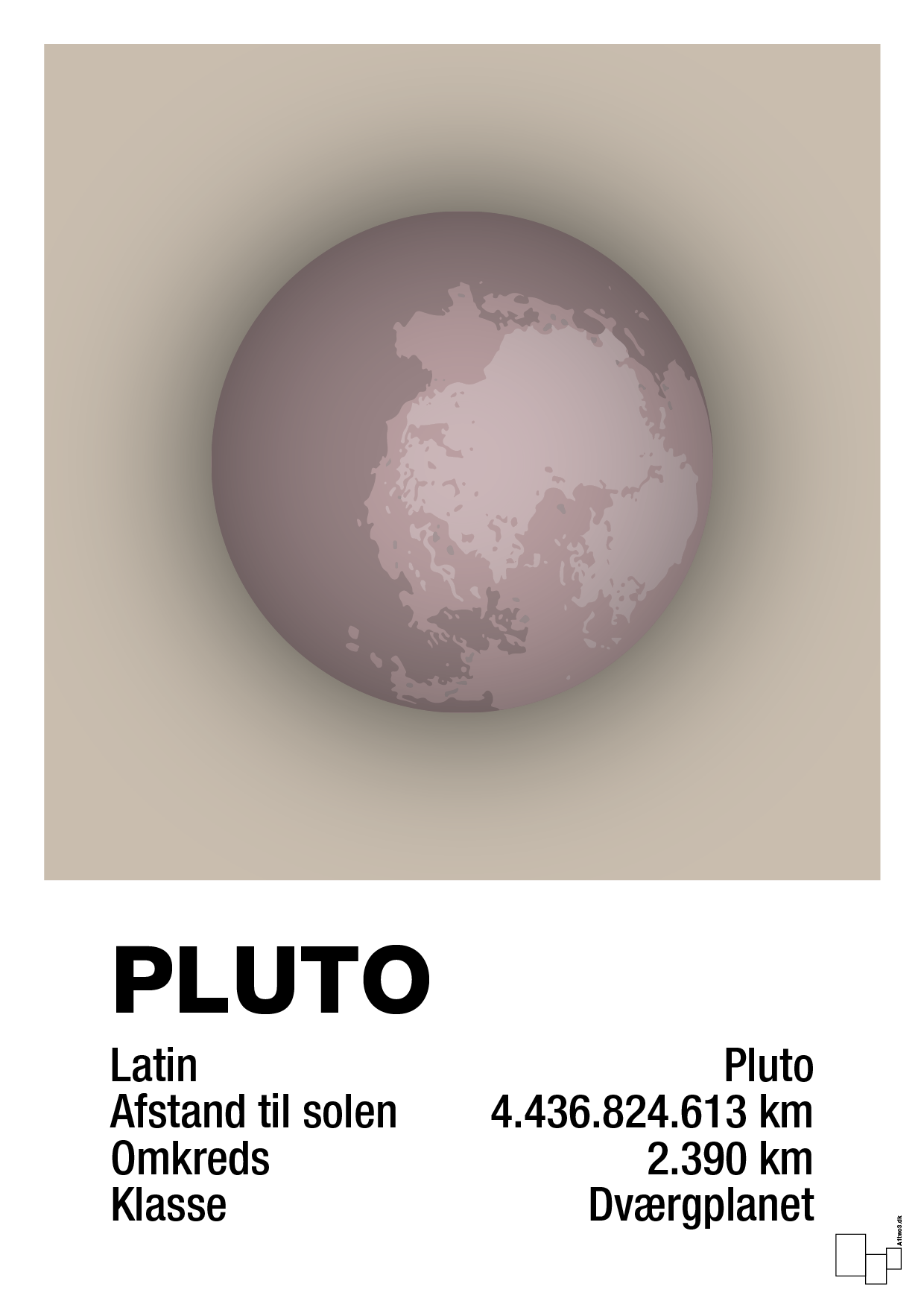 plakat: pluto - creamy mushroom-Universet-A1two3