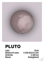 plakat: pluto - dusty lilac-Universet-A1two3