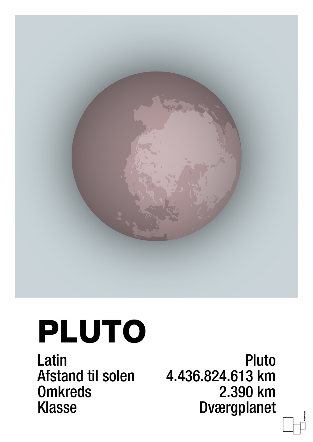 plakat: pluto - light drizzle-Universet-A1two3