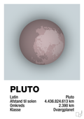 plakat: pluto - light drizzle-Universet-A1two3