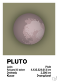 plakat: pluto - misty forrest-Universet-A1two3