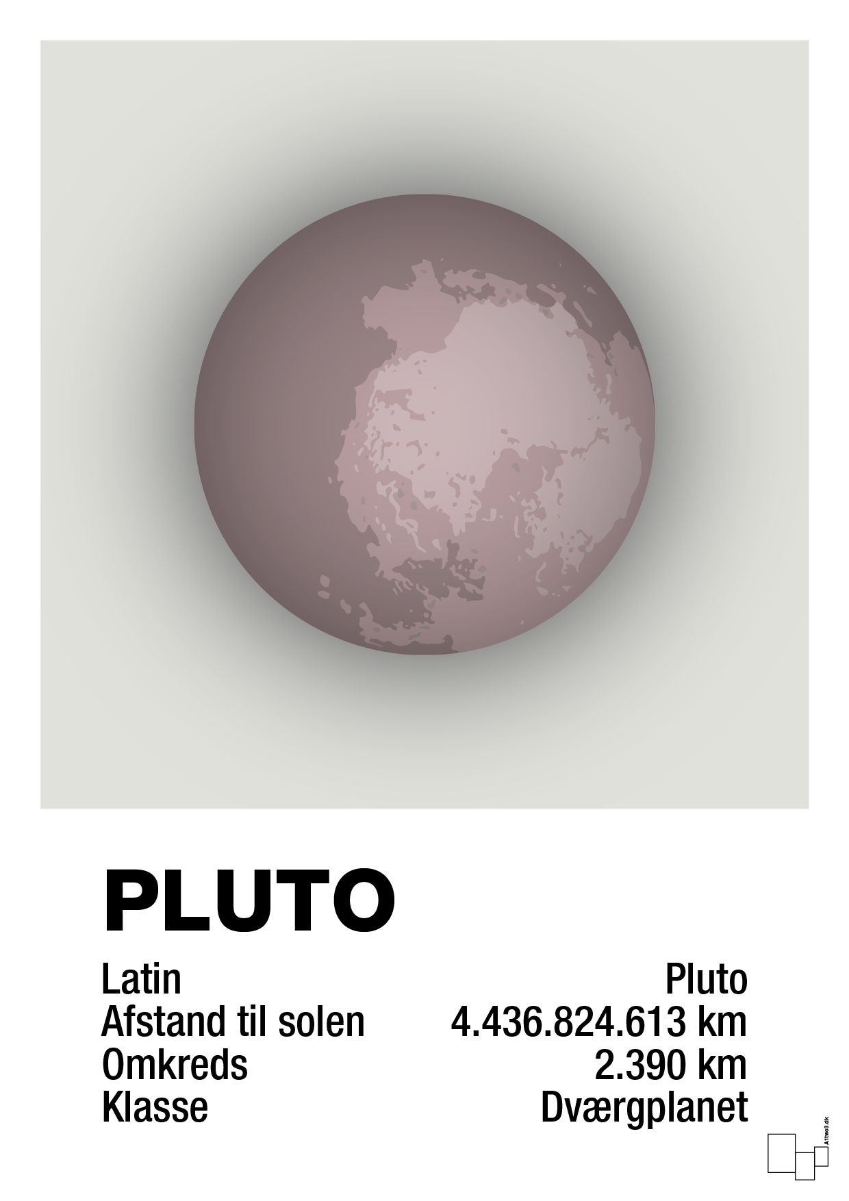 plakat: pluto - painters white-Universet-A1two3
