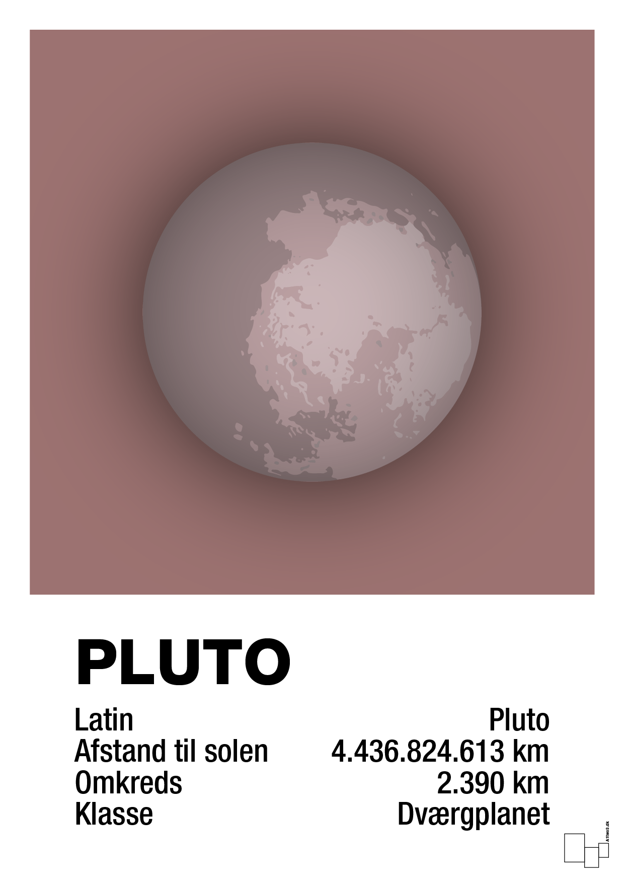 plakat: pluto - plum-Universet-A1two3