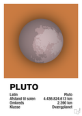 plakat: pluto - rumba orange-Universet-A1two3