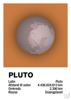 plakat: pluto - rumba orange-Universet-A1two3