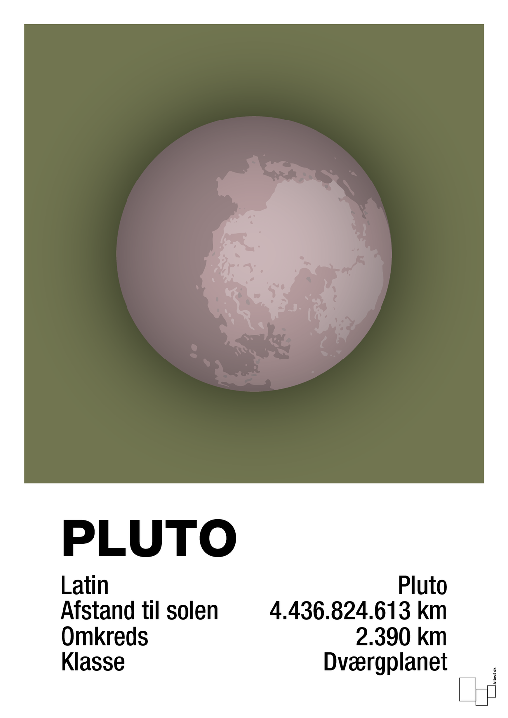 plakat: pluto - secret meadow-Universet-A1two3